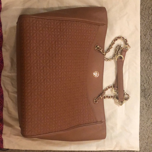 Brand new Tory Burch Tote bag in luggage color - Picture 7 of 7